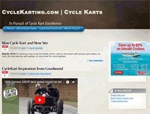 Tablet Screenshot of cyclekarting.com